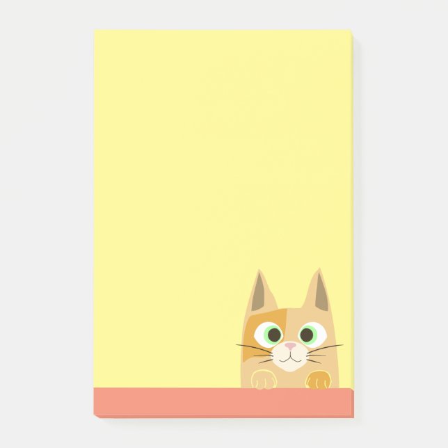 Cat Art Post-it Klebezettel (Vorderseite)