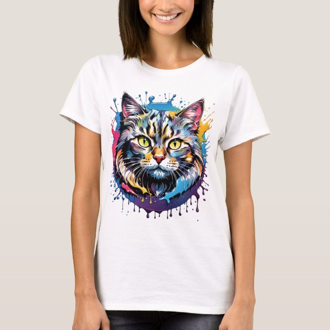 Cat Art. T-Shirt (Vorderseite)