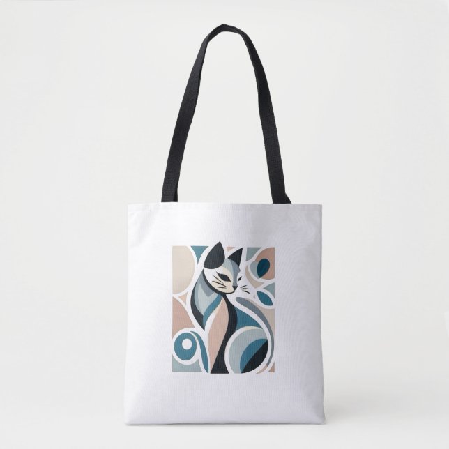 Cat Art Tote Bag Tasche (Vorderseite)