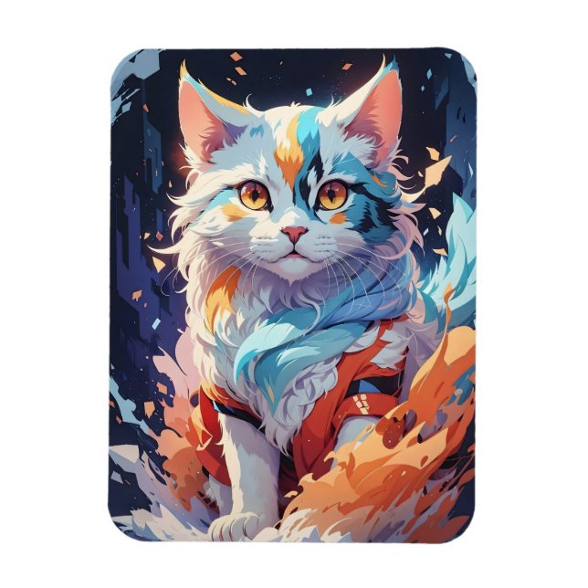 Cat Artwork Magnet (Vertikal)