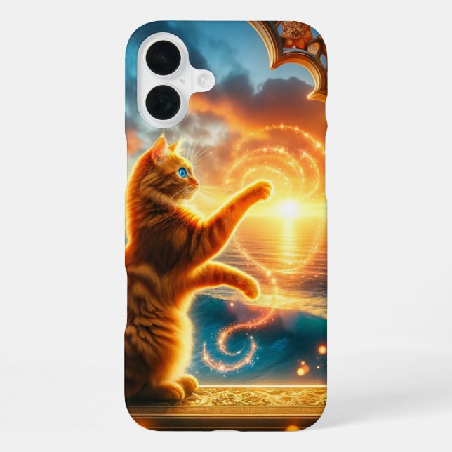 Cat Artwork Phone Case iPhone 16 Plus Hülle (Rückseite)