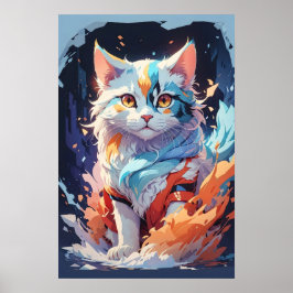 Cat Artwork Poster