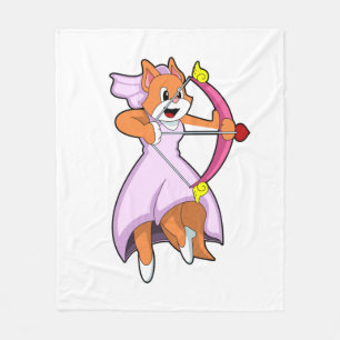 Cat as Bride with Wedding dress.PNG Fleecedecke