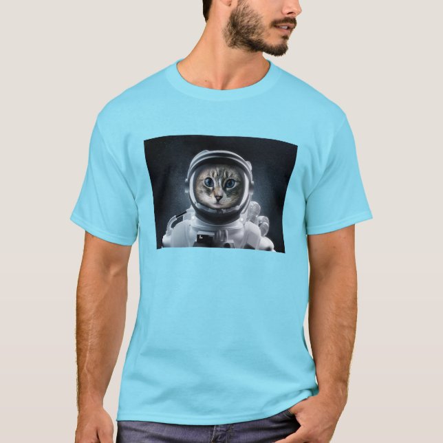 Cat Astronaut Chloe T-Shirt (Vorderseite)