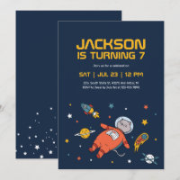 Cat Astronaut Outer Space Kindergeburtstag
