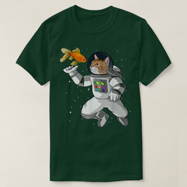 Cat Astronauten Weltraum Kosmonauten Astronautenko T-Shirt (Design vorne)