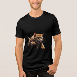 Cat Attack - Fierce und Funny Felin T - Shirt