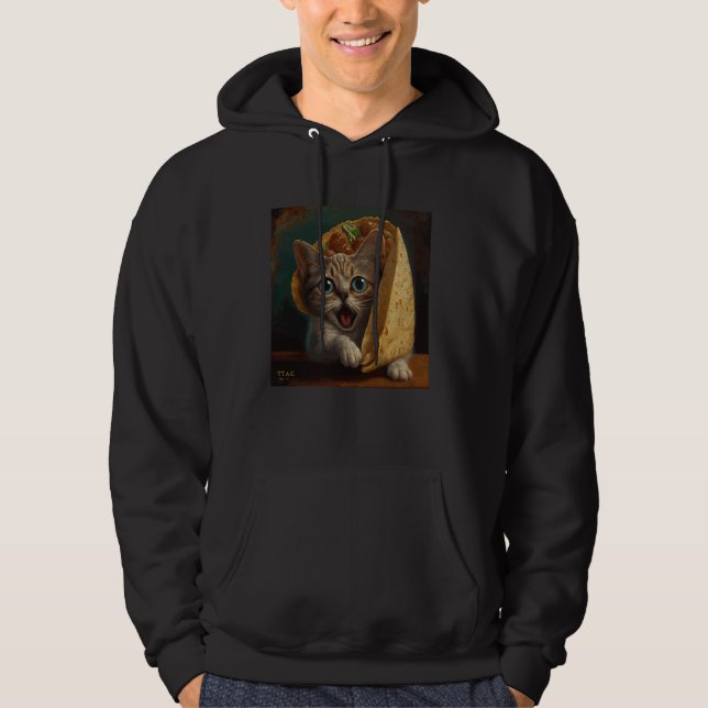 Cat Attack Taco Hoodie (Vorderseite)