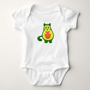 Cat Avocado Baby Strampler
