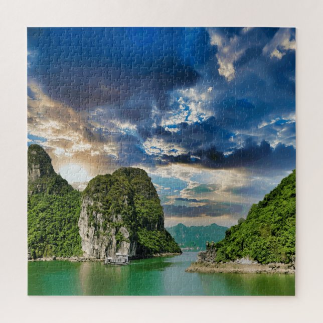 Cat Ba Vietnam Landschaftlich Seascape (Vertikal)