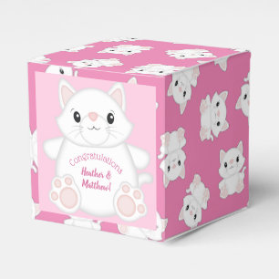 Cat Baby Dusche Kitty Pink Geschenkschachtel