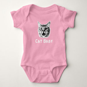 Cat Baby Retro Strampler