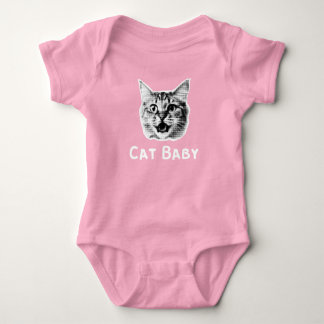 Cat Baby Retro Strampler