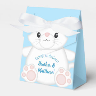 Cat Baby Shower Kitty Blue Geschenkschachtel