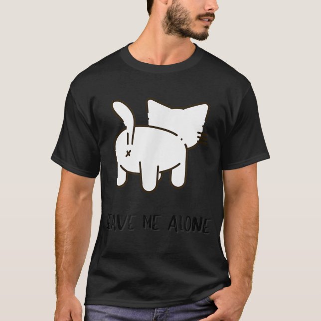 Cat Bad Laune Lazy Sprichwort Cats T-Shirt (Vorderseite)