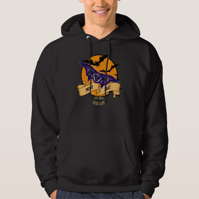 Cat Bat Halloween Hoodie (Vorderseite)