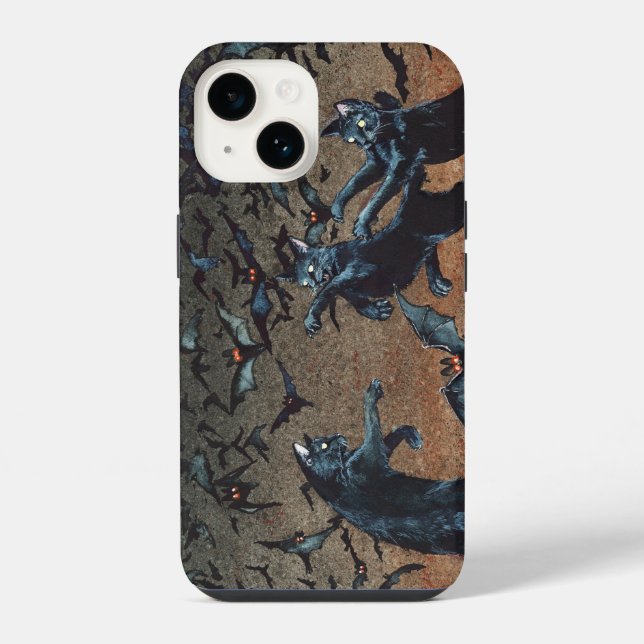 Cat Batch Phone Case iPhone 14 Hülle (Rückseite)