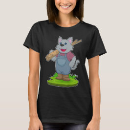 Cat Bauer Tree trunk T-Shirt