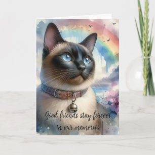 Cat Beileid Heartfelt Message Karte