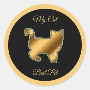Cat Best Pet Runder Aufkleber