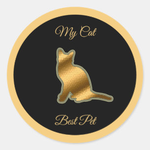 Cat Best Pet Runder Aufkleber