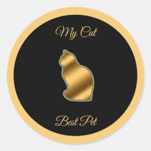 Cat Best Pet Runder Aufkleber