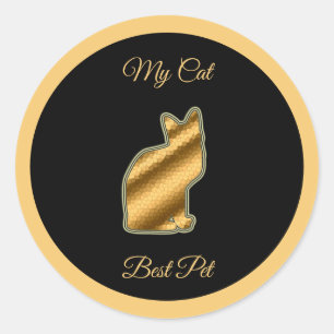 Cat Best Pet Runder Aufkleber