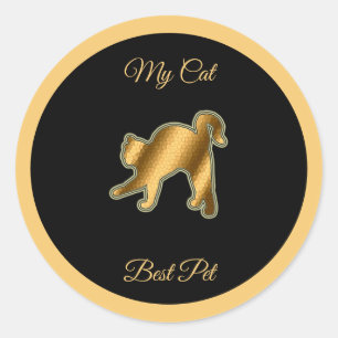 Cat Best Pet Runder Aufkleber