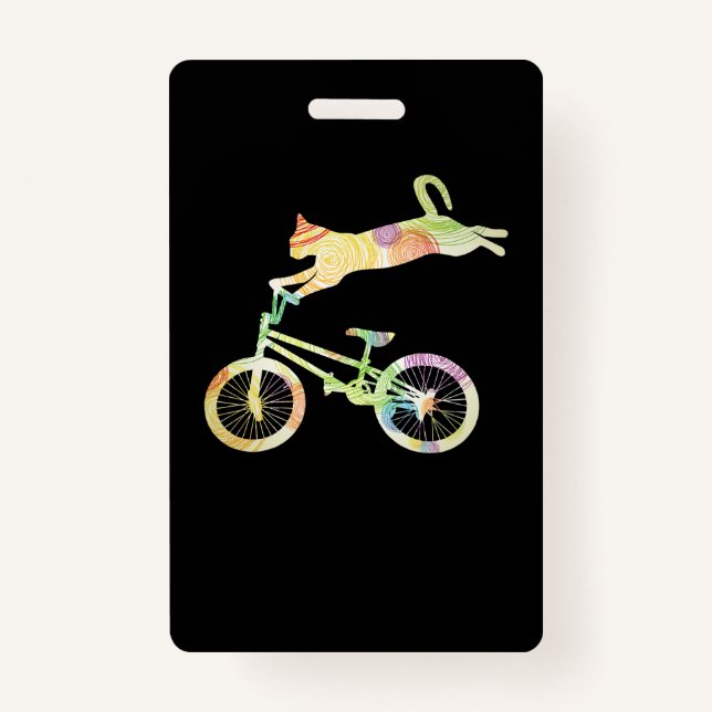 Cat Bike Cycling Bicycle - Ihre Geschenksammlung Ausweis (Vorderseite)