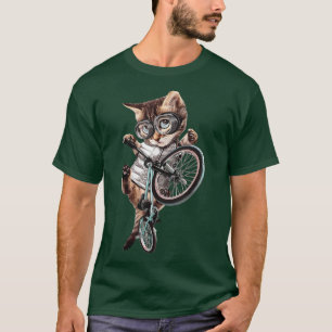 Cat Bike Cycling Bicycle Lover Kätzchen Kätzchen K T-Shirt
