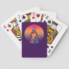 Cat Bird Lady Spielkarte