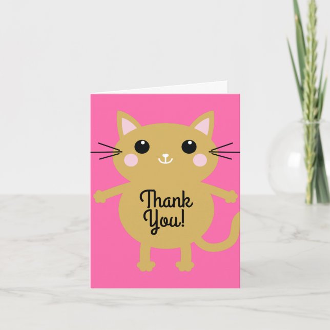 Cat Birthday Party Karte (Vorderseite)