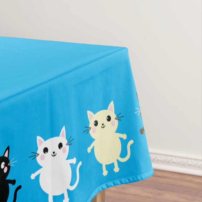 Cat Birthday Party Tischdecke (Beispiel)