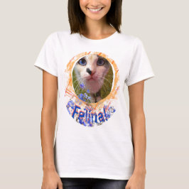 Cat Blue Eyes Liebe Vergiss-me-not-Feline T-Shirt