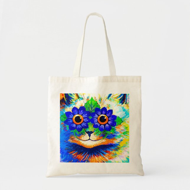 Cat Blume Eyes Tragetasche (Vorne)
