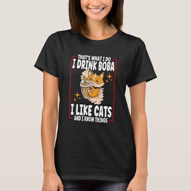 Cat Boba Tea Bubble Tee (Vorderseite)