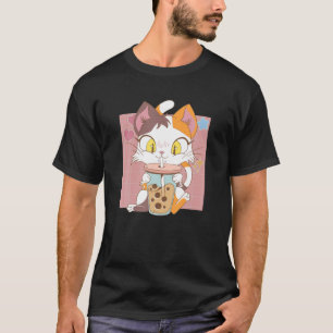 Cat Boba Tea Bubble Tee Anime Kawaii Girls Boys An