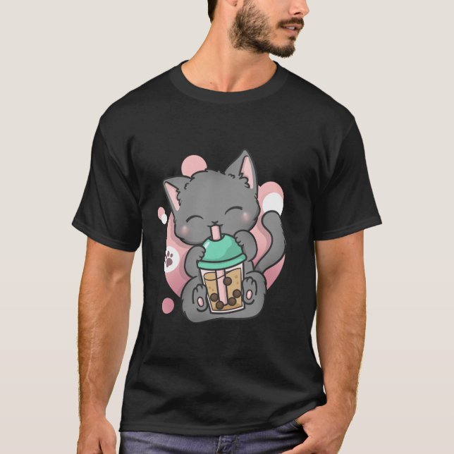 Cat Boba Tea Bubble Tee Anime Kawaii Neko (Vorderseite)