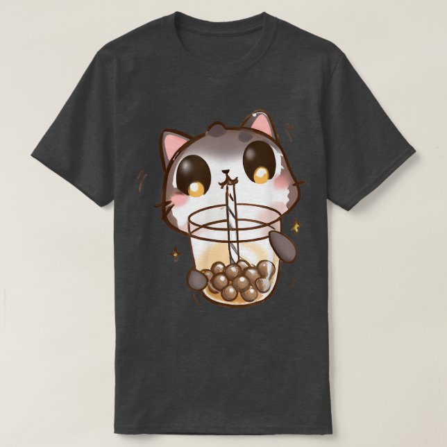 Cat Boba Tea Bubble Tee Anime Kawaii Neko (Design vorne)