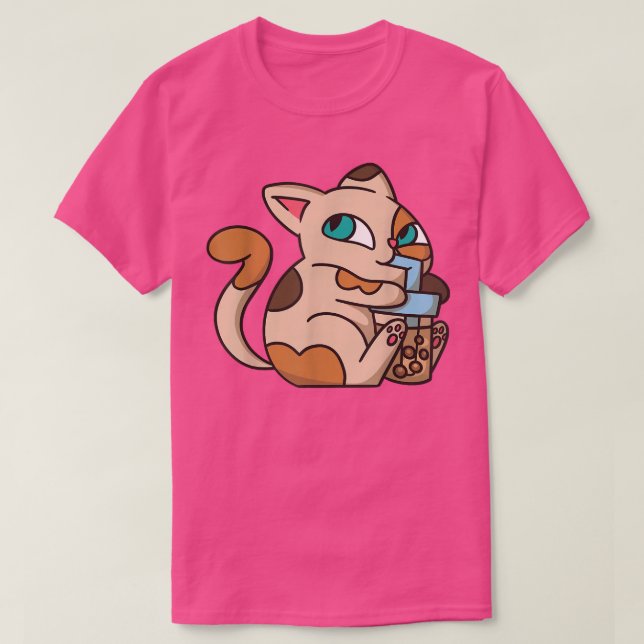 Cat Boba Tea Bubble Tee Anime Kawaii Neko für Mädc (Design vorne)