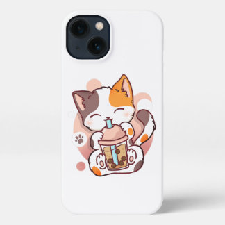 Cat Boba Tea Bubble Tee Anime Kawaii Neko für Mädc iPhone Hülle