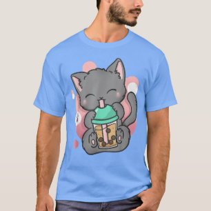 Cat Boba Tea Bubble Tee Anime Kawaii Neko Gift Gif
