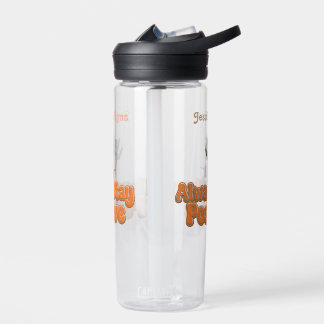 Cat Boho Hippie benutzerdefinierte personalisierte Trinkflasche