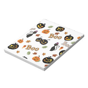 Cat Boo Halloween Notizblock