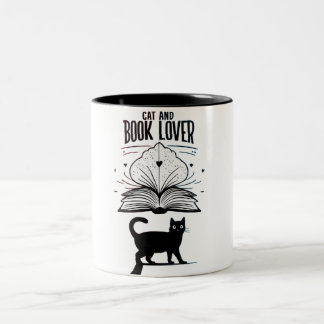 Cat & Book Lover Tasse