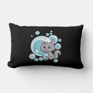 Cat Bubble Tee-Geschenk Witziges Boba Tee Katzen Lendenkissen