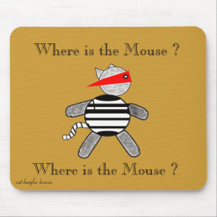 Cat Burglar Mouse Pad Mousepad