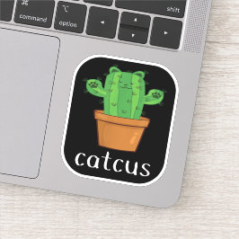 CAT CACTUS - CATCUS Funny Cat Aufkleber