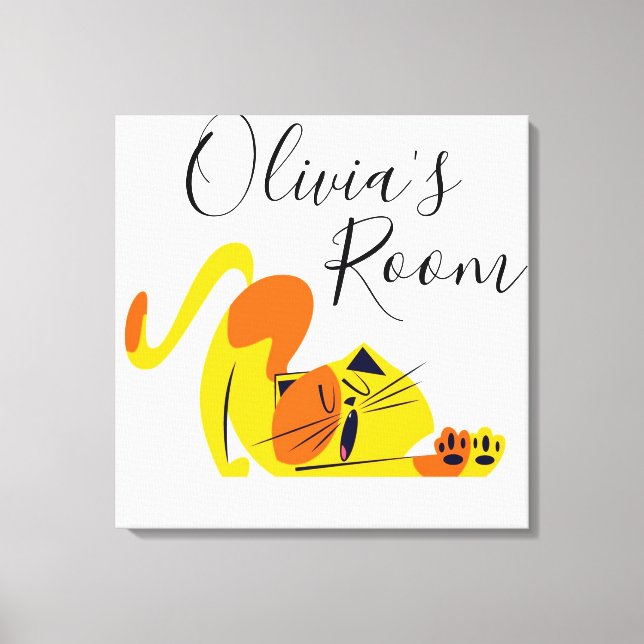 Cat Canvas Print Leinwanddruck (Vorderseite)