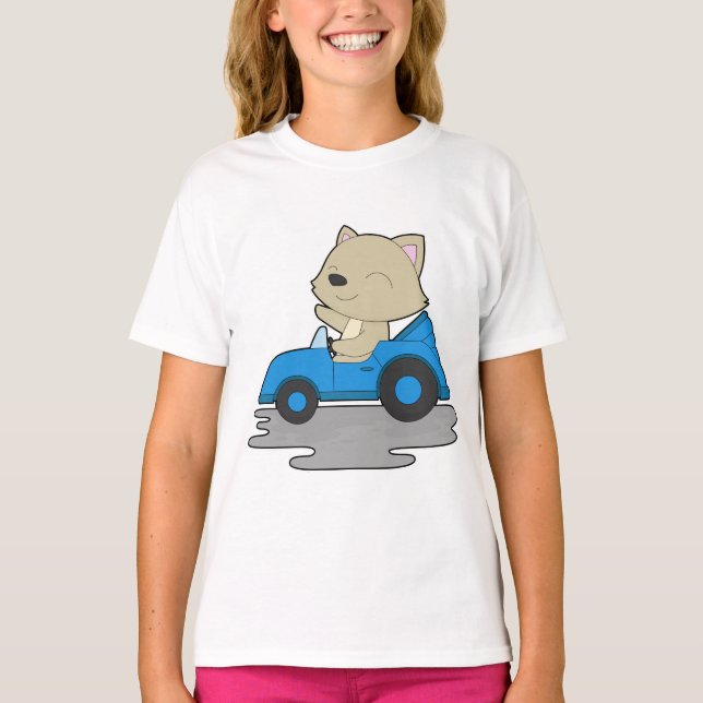 Cat Car T-Shirt (Vorderseite)